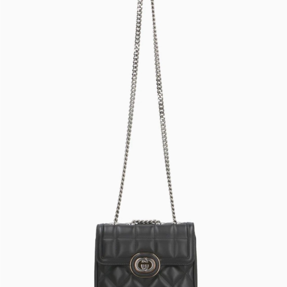 Chic Black Quilted Crossbody Bag